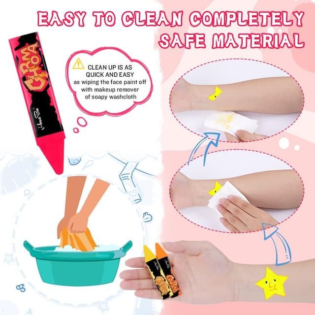 Thumbnail 3 de AOOWU Face Body Paint 12 colori