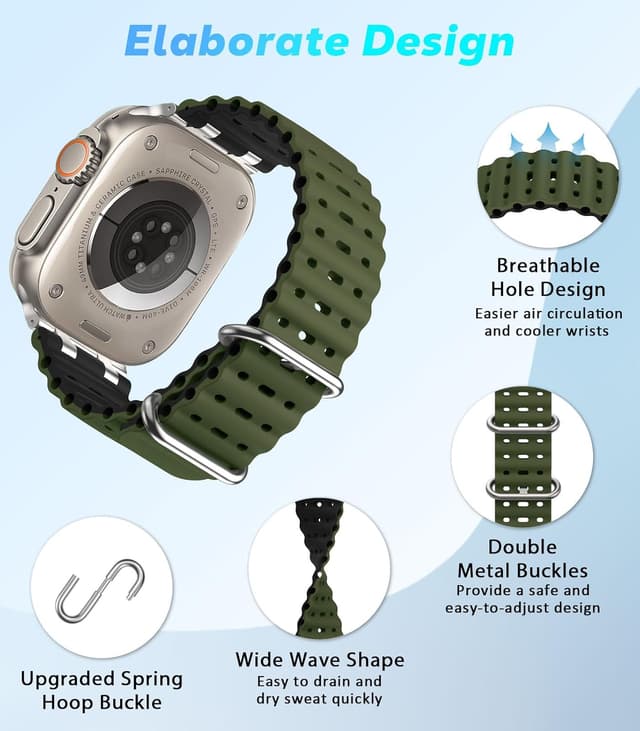 Thumbnail 4 de Astorgos cinturino Ocean per Apple Watch 49mm