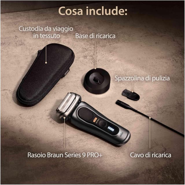 Thumbnail 6 de Braun Series 9 PRO+ 9515S Grafite – rasoio elettrico per barba con regolabarba di precisione