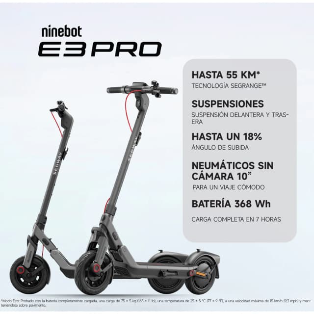 Thumbnail 4 de Segway Ninebot E3 Pro patinete 1,5 kW