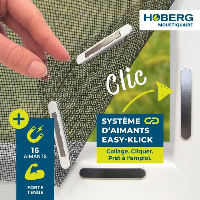 Detalle 2 de Hoberg moustiquaire fenêtre 150 x 130 cm