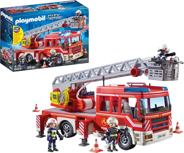 Thumbnail 3 de Playmobil 9463 Fire Ladder Unit with Lights and Sound 🚒
