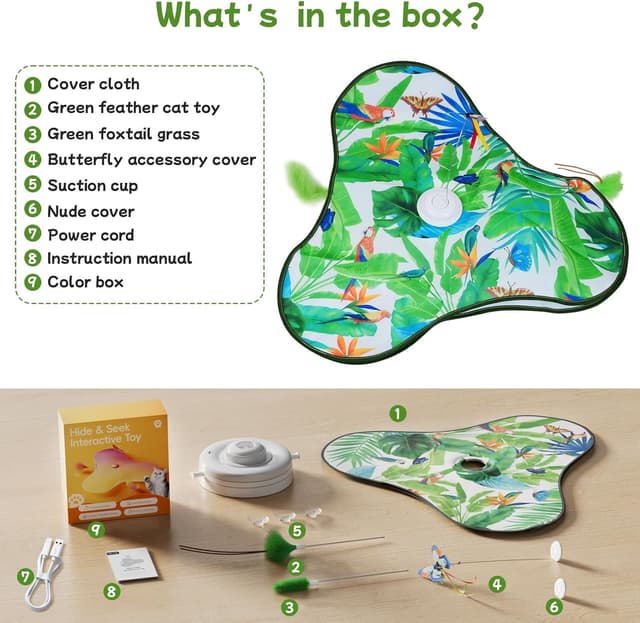 Thumbnail 5 de GOHHME Jouet Chat Interieur Interactif 15 Modes