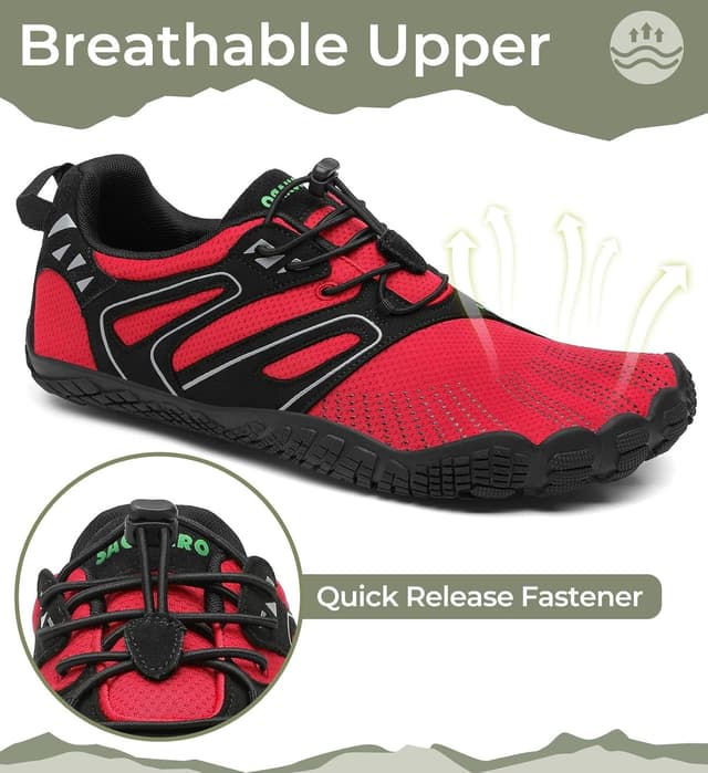 Detalle de SAGUARO Scarpe Barefoot minimaliste da trail, trekking e scoglio per uomo