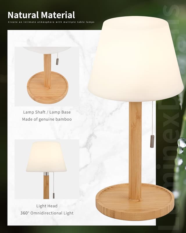 Detalle 2 de LuminexDesigns Lampada da Tavolo LED 5200 mAh