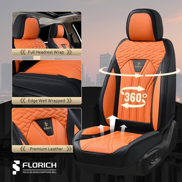 Thumbnail 4 de FLORICH Leather Seat Covers 5 Seats