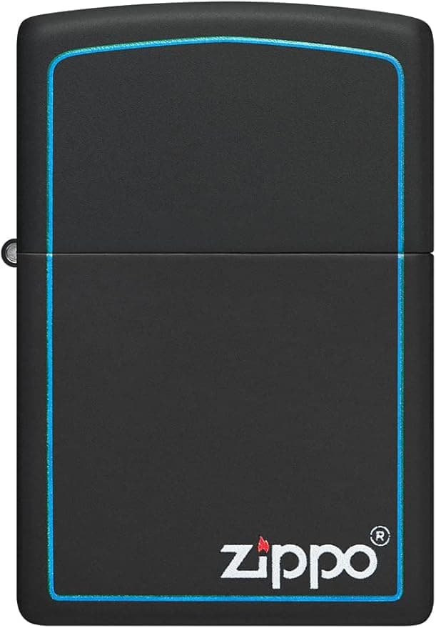 Imagen de Zippo Black Matte Azul – Mechero Rellable en Caja de Regalo en OfertitasTOP