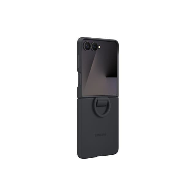 Detalle de Samsung Funda Silicona con anillo negra para Z Flip7