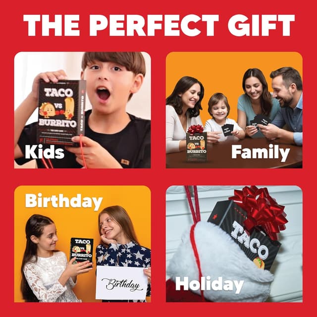 Detalle de Taco vs Burrito strategic card game 56 cards