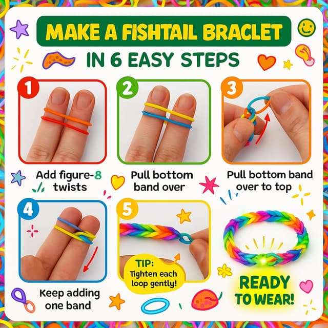 Thumbnail 6 de Loomartic 6000+ Elastic Rubber Loom Bands Kit