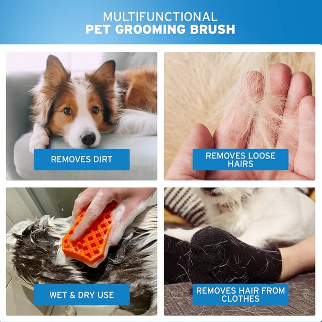 Detalle 1 de Wahl Pro Sheddy Brush 5-in-1 dual-head grooming brush for wet & dry use