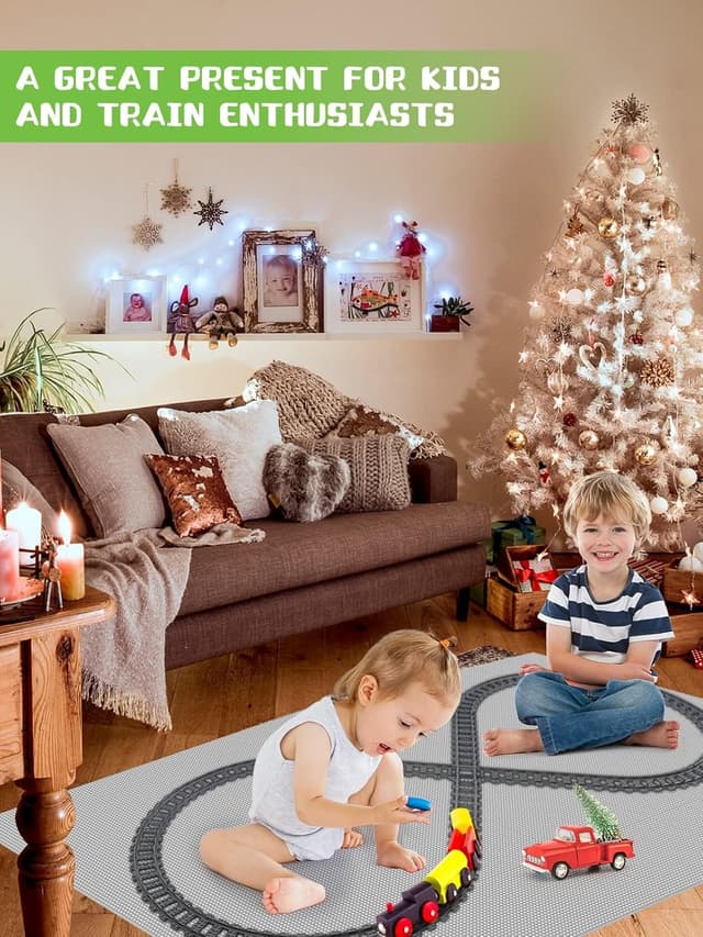 Thumbnail 5 de Happyxm Bausteine Schienenset 40 StĂŒck đ