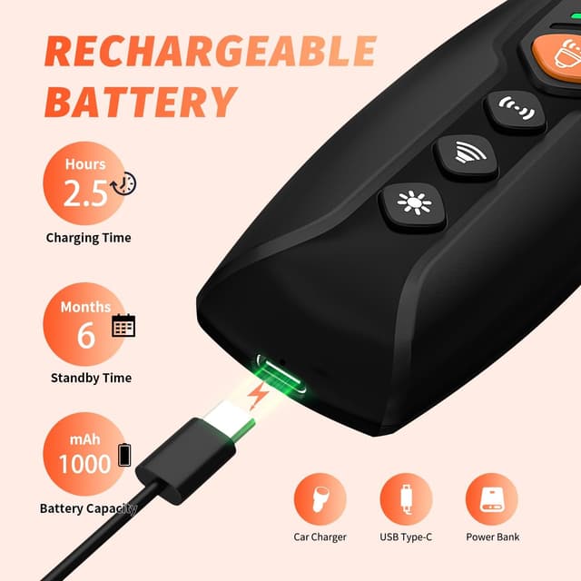 Thumbnail 2 de AOZOOM Ultrasonic Bark Deterrent 50ft