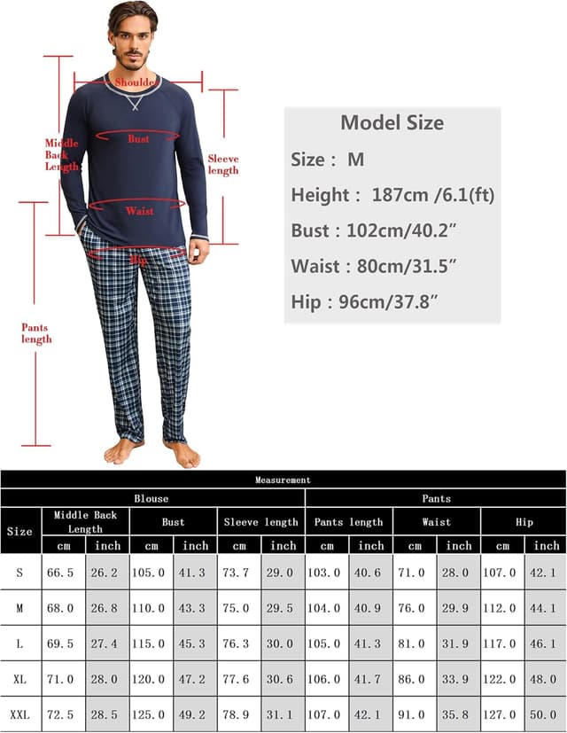 Thumbnail 5 de Litherday Pijama Hombre Invierno Algodón 2 Piezas