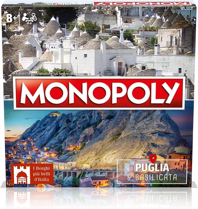 Thumbnail 2 de Winning Moves Monopoly Puglia e Basilicata — Gioco da tavolo per 2‑6 persone 🎲