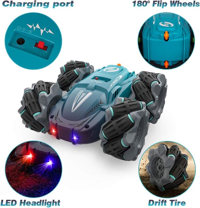 Detalle 2 de Buoeuik Voiture RC 4WD 360°