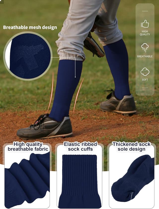 Detalle de Baseball sock and belt combo set