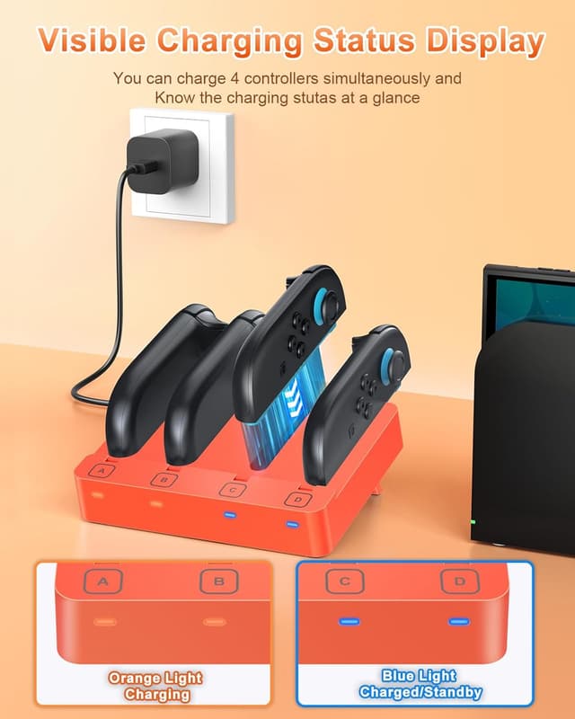 Detalle de FYOUNG JoyCon chargeur Switch 8 ports