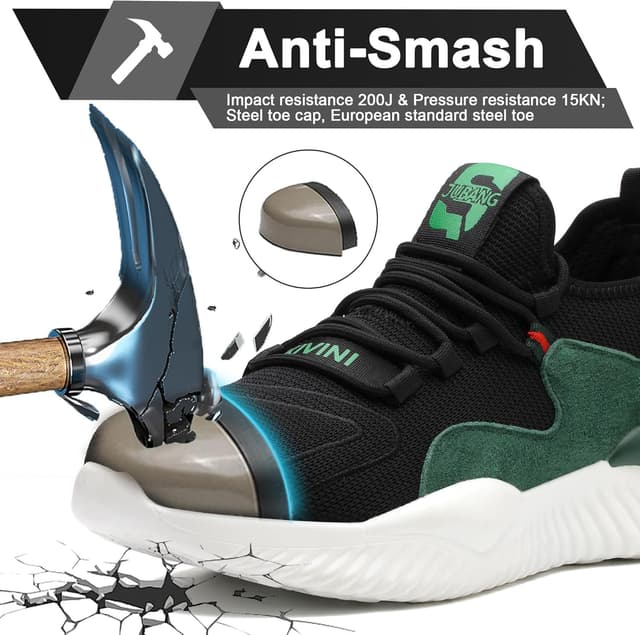 Detalle 2 de TOLHE Scarpe antinfortunistiche S3 leggere con punta in acciaio (36–46 EU)