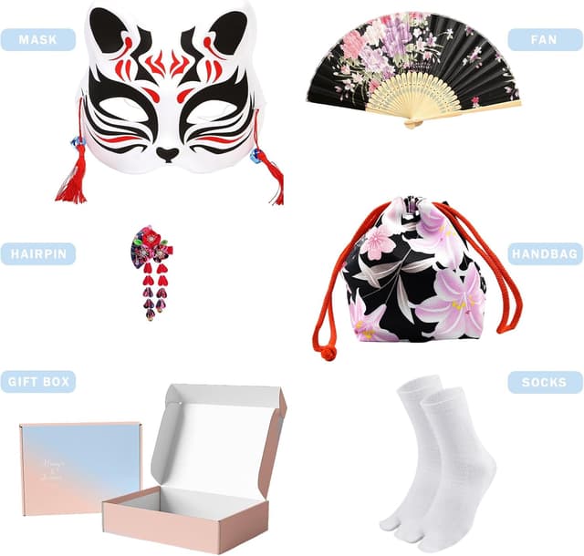 Thumbnail 2 de Conjunto Yukata Kimono Japonés Mujer 130 cm