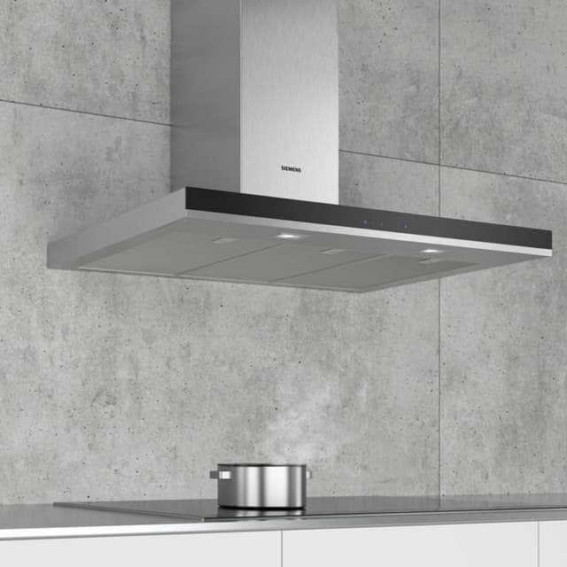 Detalle de Siemens LC96BHM50 campana 90 cm extracción 604 m3/h