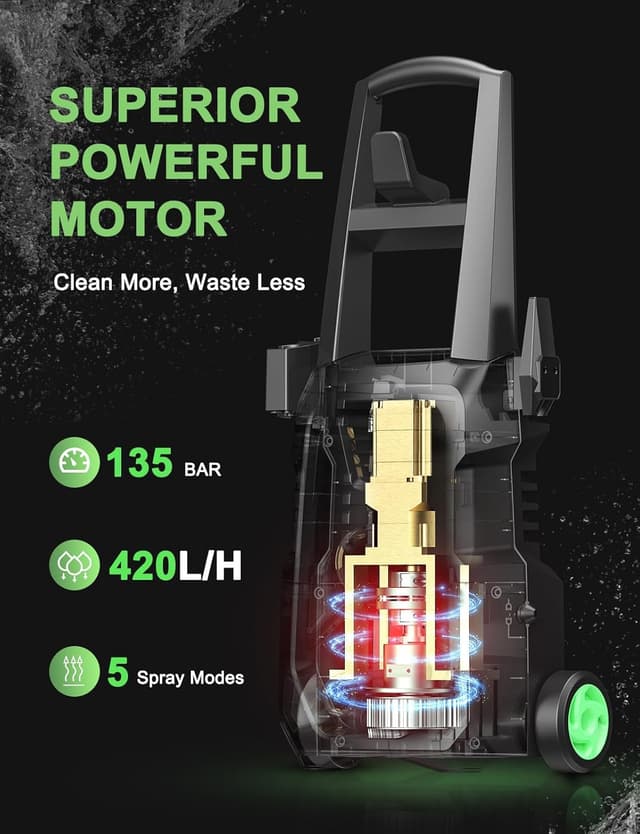 Thumbnail 5 de Pressure Washer Power Jet with 4 Nozzles
