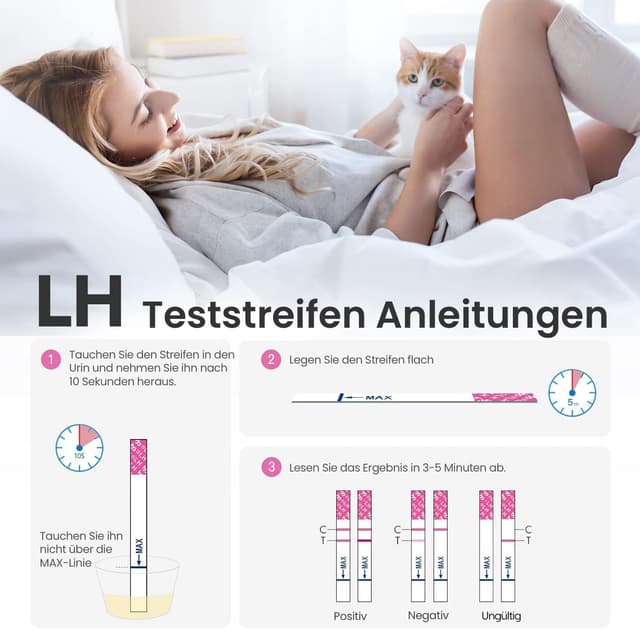 Detalle 1 de Femometer Ovulationstest Set mit 50 Tests