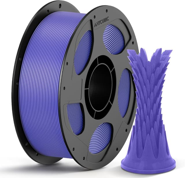 Detalle de Anycubic PLA Filament Refill 1.75mm (1KG) in Black – for reusable spools, ±0.02mm accuracy