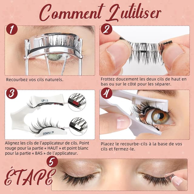 Thumbnail 6 de Higu clace Magnetische Wimpern 3 Magnete