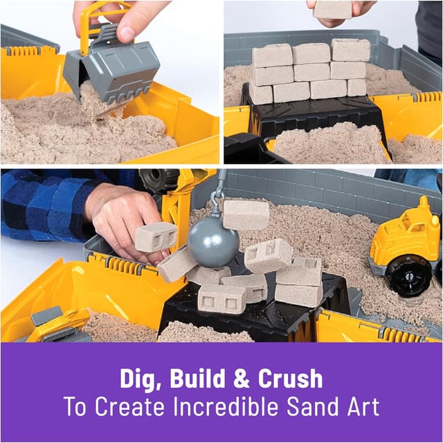 Detalle de Kinetic Sand Construction Site Sandbox 907g