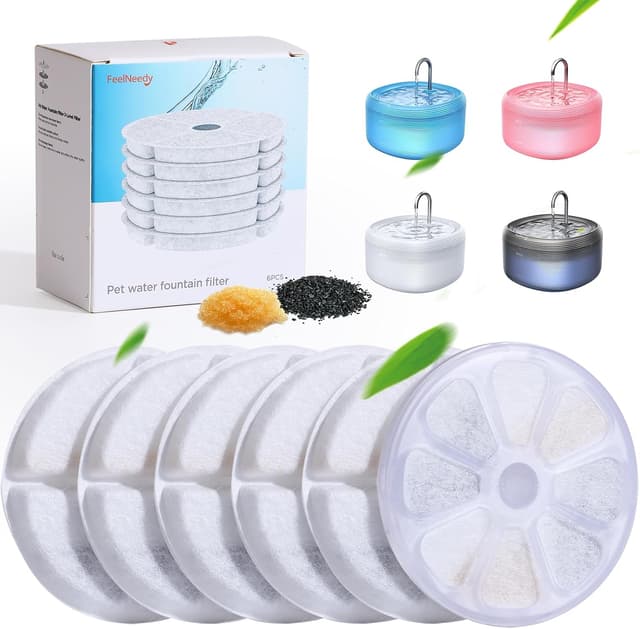 Detalle de FEELNEEDY Ersatzfilter 6er Set für Trinkbrunnen
