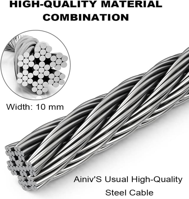 Thumbnail 4 de Ainiv 4-Digit Password Bicycle Lock 65cm