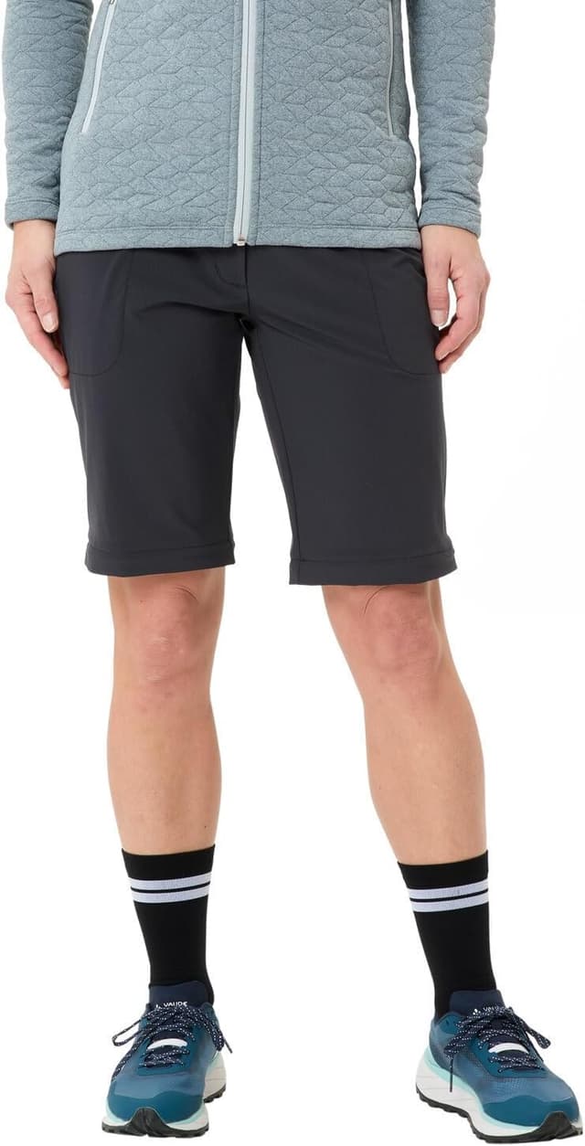 Detalle de VAUDE Damen Trekkinghose Farley Stretch Zo Pants II mit abnehmbaren Hosenbeinen