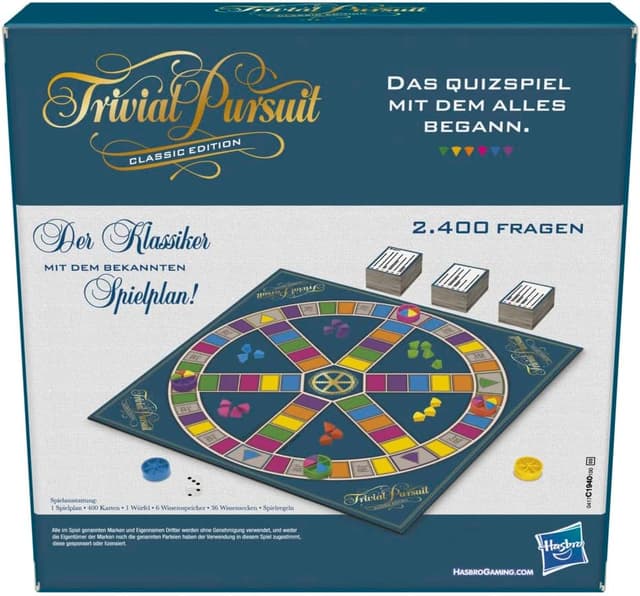 Thumbnail 5 de Hasbro Trivial Pursuit 2–6 Spieler 🎲