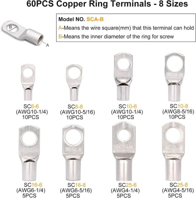 Thumbnail 1 de Solsop Battery Cable Crimping Tool Kit 60pcs