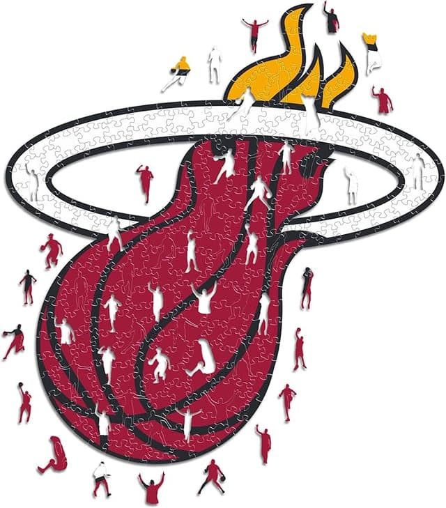 Detalle de Iconic Puzzles Miami Heat Puzzle de madera 500 piezas 🧩