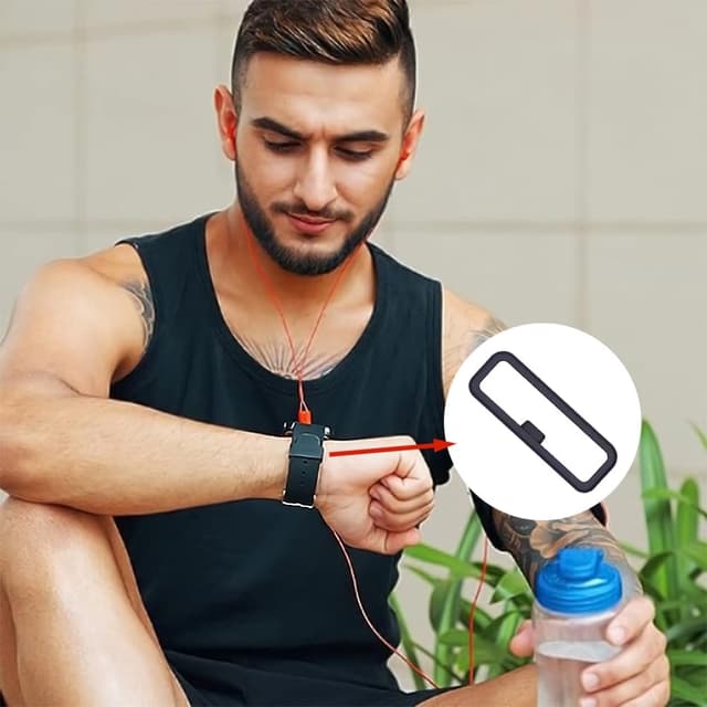 Detalle 2 de TUCANA 10PCS Watch Band Retainer Holder Compatible with Garmin (20mm silicone)