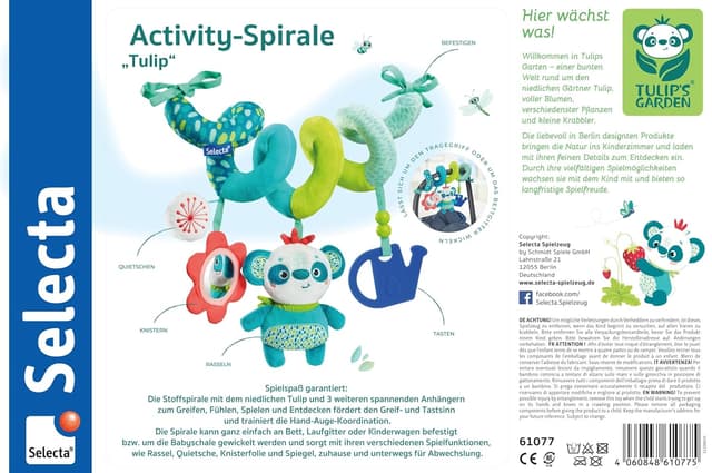 Thumbnail 2 de Selecta 61077 Tulips Garden spirale d'activité 34 cm