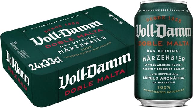 Imagen de Voll-Damm Cerveza Doble Malta 24 x 330 ml 🍺 en OfertitasTOP