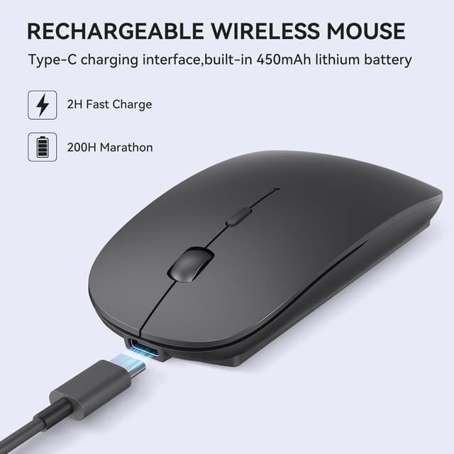 Detalle 2 de RaceGT Wireless Mouse USB C Dual‑Mode