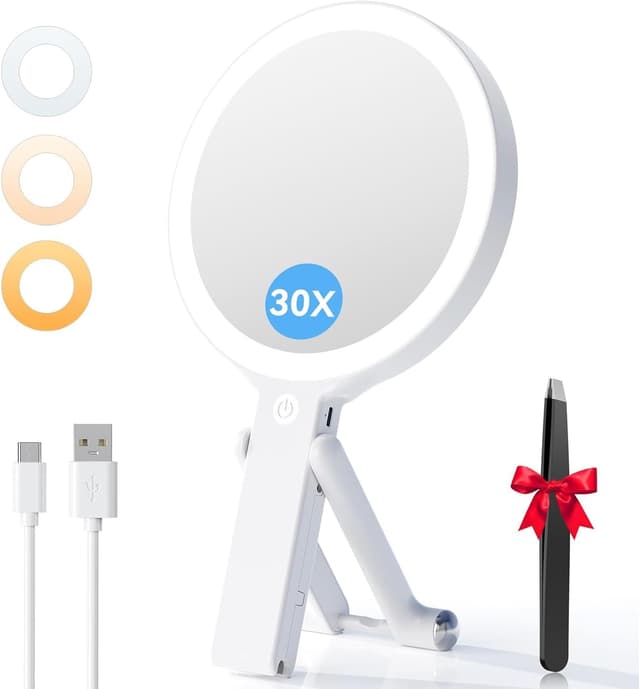 Detalle de Auxmir Kosmetikspiegel 2000 mAh đź’„