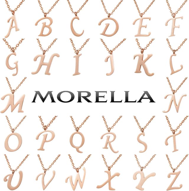 Thumbnail 4 de Morella Collar Rosa Oro con colgante letras
