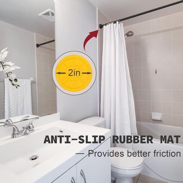 Thumbnail 2 de Thestoa Shower Rod 43-78 in