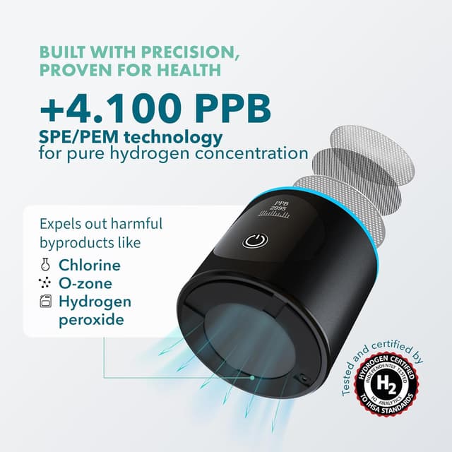 Thumbnail 5 de PIURIFY Hydrogen Water Bottle 10 oz 💧