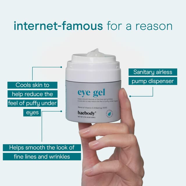 Detalle 2 de Baebody Under-Eye Gel — Advanced Cooling Under-Eye Cream for Dark Circles & Puffiness (50 ml / 1.7 fl oz)