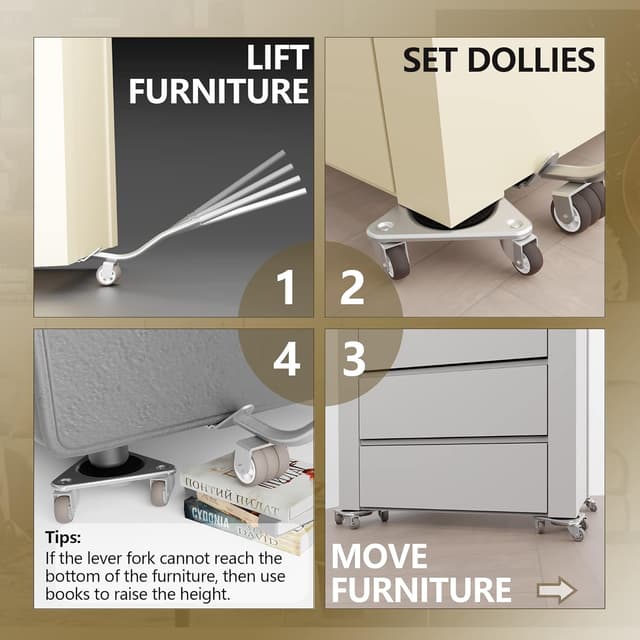 Detalle 2 de ONEON Tri-Chariot 327 kg pour meubles đź›