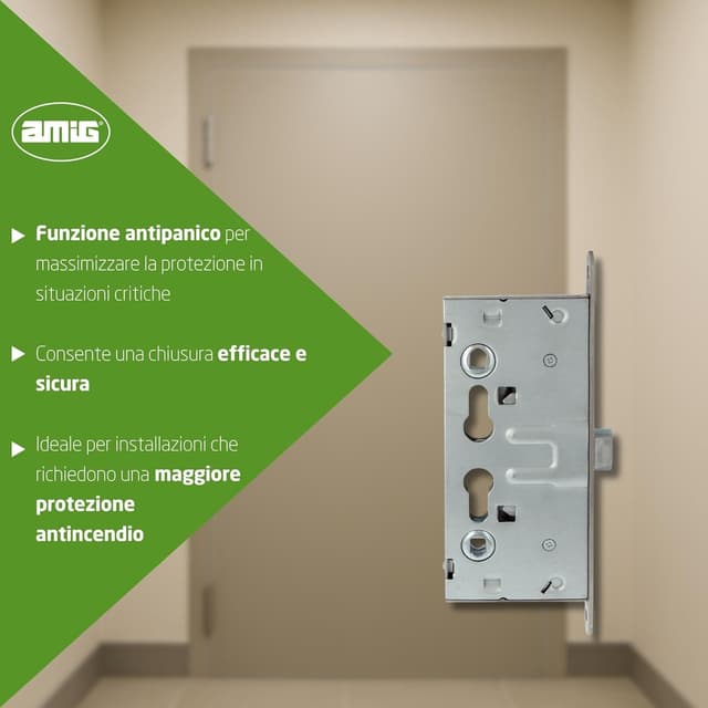 Thumbnail 2 de Amig 6572 serratura per porte antincendio 65x72 mm
