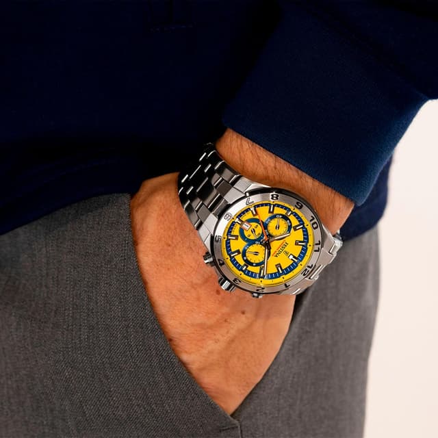 Detalle de Festina Herren Uhr Analog F20670/4 „Chrono Bike“ aus Edelstahl 316L – Quarz, Chronograph & Kalender