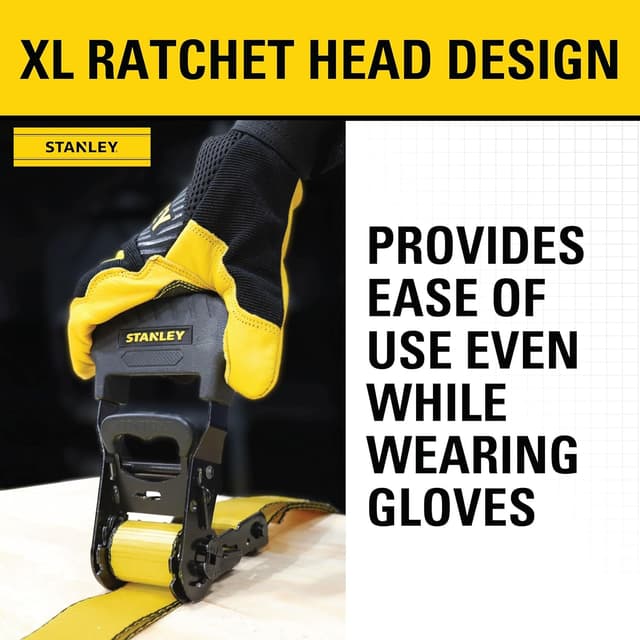 Detalle 2 de STANLEY S1007 Ratchet Tie Downs 1.5x16