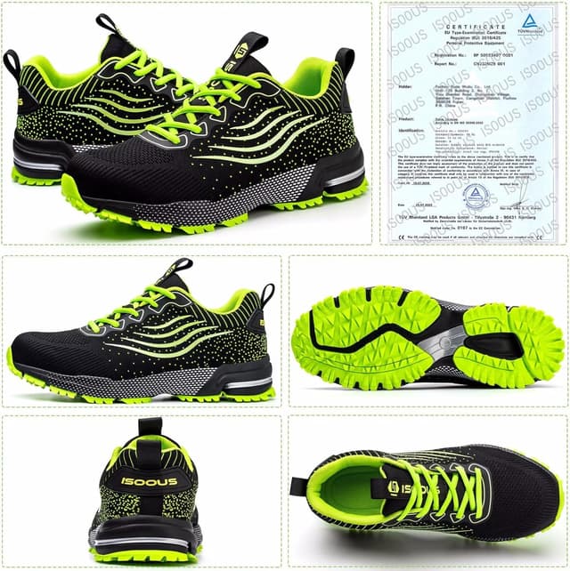 Detalle 2 de ISOOUS Sicherheitsschuhe mit Stahlkappe, leicht